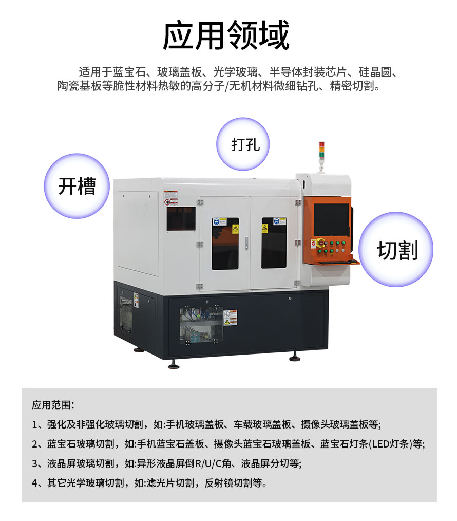 皮秒玻璃激光切割機(jī)應(yīng)用